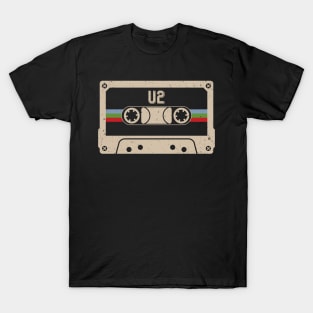 Personalized U2 Name Birthday Vintage Cassette Tape T-Shirt